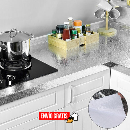 Papel de Cocina Adhesivo Antigrasa™ – Renueva tu cocina en minutos