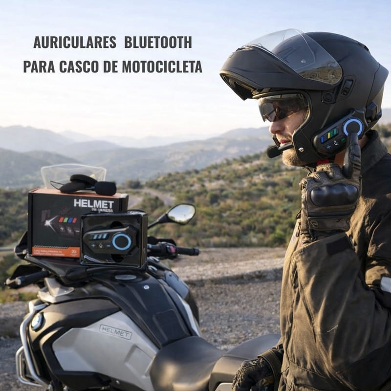 🏍️🔊 Auriculares Bluetooth para casco de motocicleta 🔊🏍️